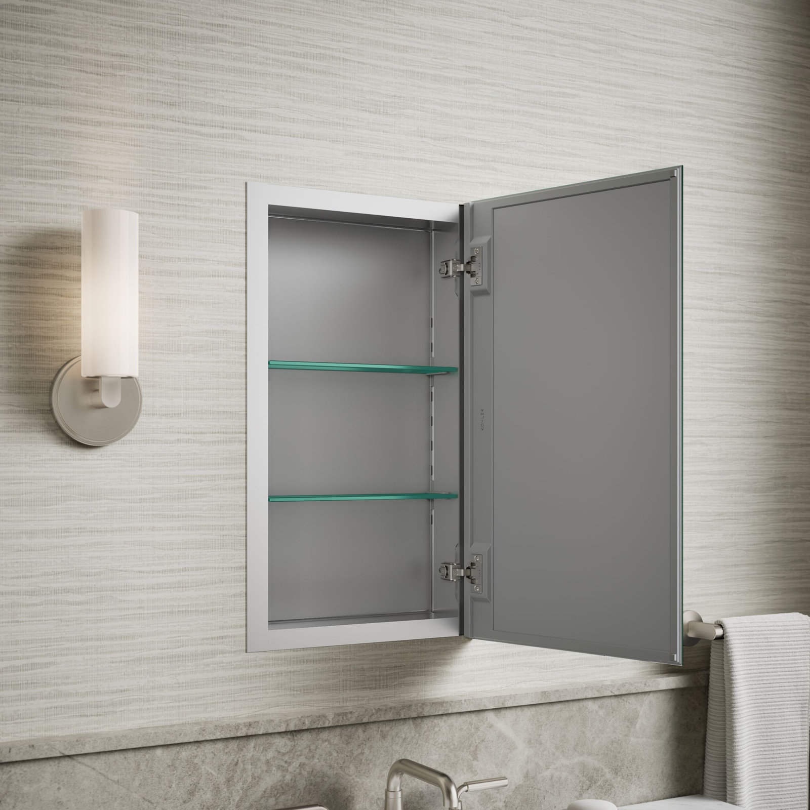 Embark Rectangular Medicine Cabinet, 26" H x 15" W x 4" D