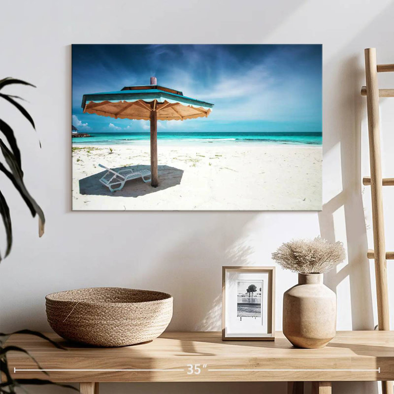 Parasol de plage jamaïcain, H 16 po x l 24 po