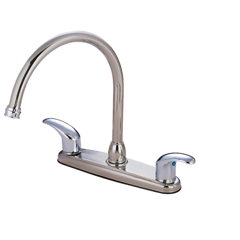 Daytona Kitchen Faucet, Brushed Nickel/Polished Chrome