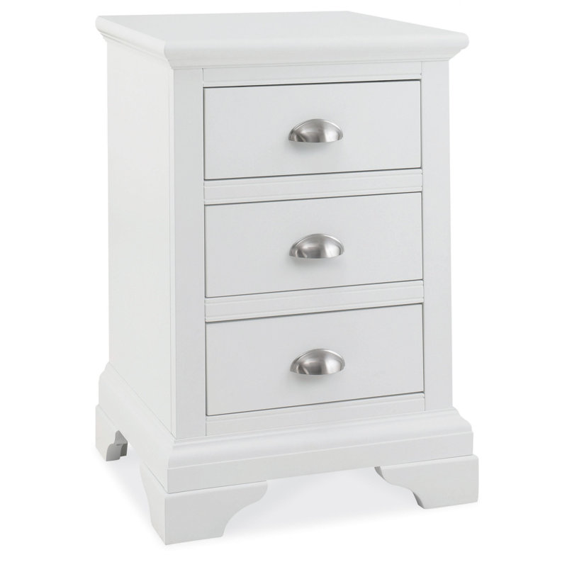 Raffin 46.4cm W Bedside Table, White