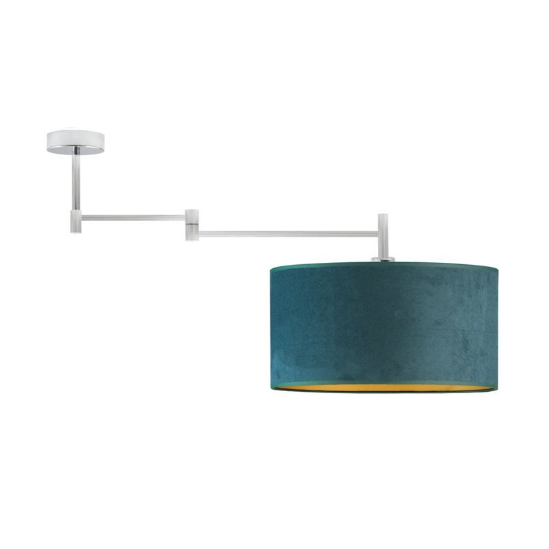 Iuka Swing Arm Sconce, Emerald