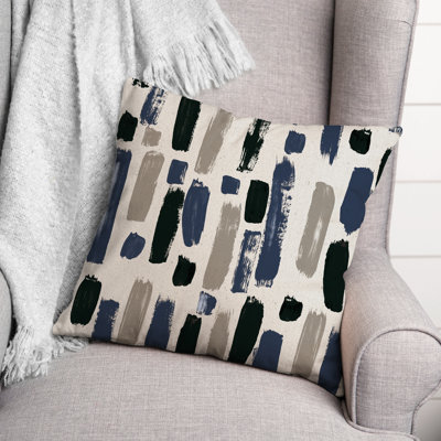 Paint Strokes Outdoor Square Pillow Cover & Insert