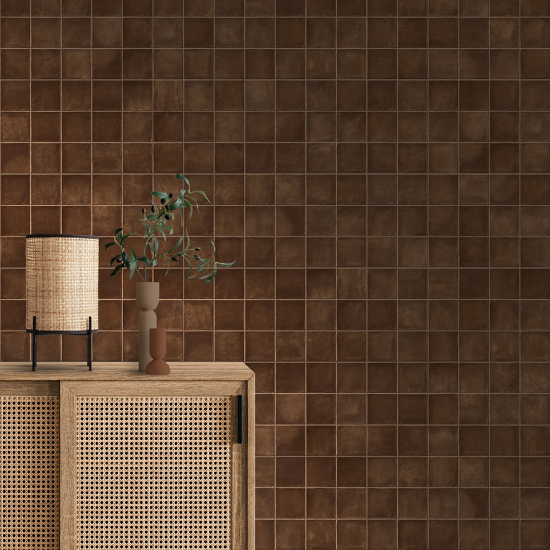 Spanish Amaris 12 in. x 24 in. Glazed Porcelain Wall Tile (5 PCS, 10.76 Sq. Ft./Case), Brown