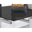 Tierra Modern Glass & Metal Extendable Dining Table Set & 4 Luxury Faux Leather Dining Chairs
