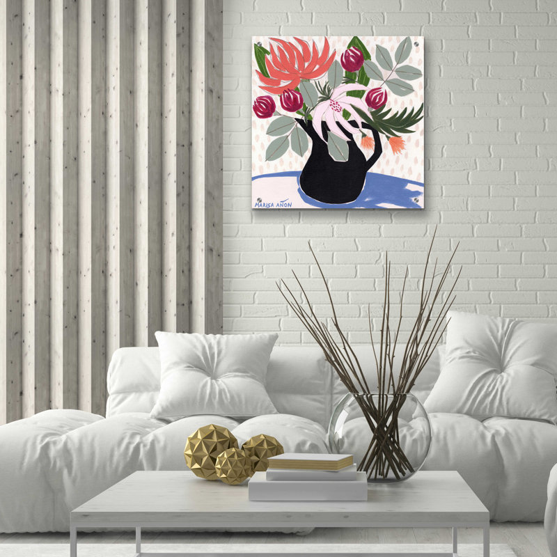 «April Florals 12» par Marisa Anon, H 24 po x l 24 po x P 0,2 po
