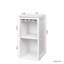 Armoire à vin blanche modulaire avec tablettes de rangement pour la salle à manger