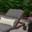Casual Cushion Solid Sunbrella® Fabric 1-Piece Outdoor Chaise Cushion, 22.5"W x 74"L, Cast Slate-2125037597