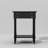 Classic Black Nightstand With Solid Wood Legs And Storage Drawer-531369875