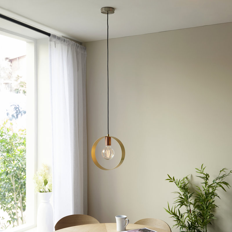 Maleah 1 - Light Nickel Single Pendant