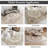 5x7 ft Butterfly Rug for Living Room, Low Pile Throw Rugs with Rubber Backing Washable Non Slip Modern Large Area Rug for Bedroom Dining Room, Light Yellow-118085078-121886481