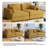 Bentura Modular Corduroy Sleeper Sofa-1100136911