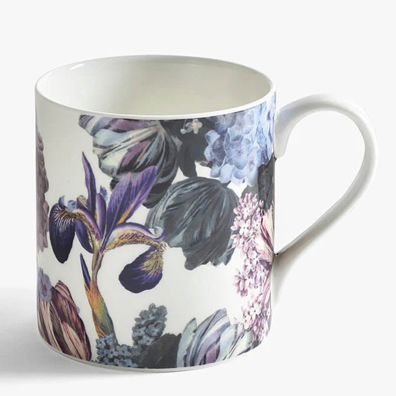 Bone China Latte Mug, White