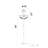 Crystal 18" Gold Floor Lamp for Living Rooms Bedrooms Reading Corners Home Offices, 8-Light with E12 Bulb Base-31769325
