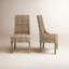 Chaise d'appoint en osier naturel Armine