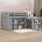 Twin Size Loft Bed With Pull-Out Desk & Drawers & Open Shelves-991279553