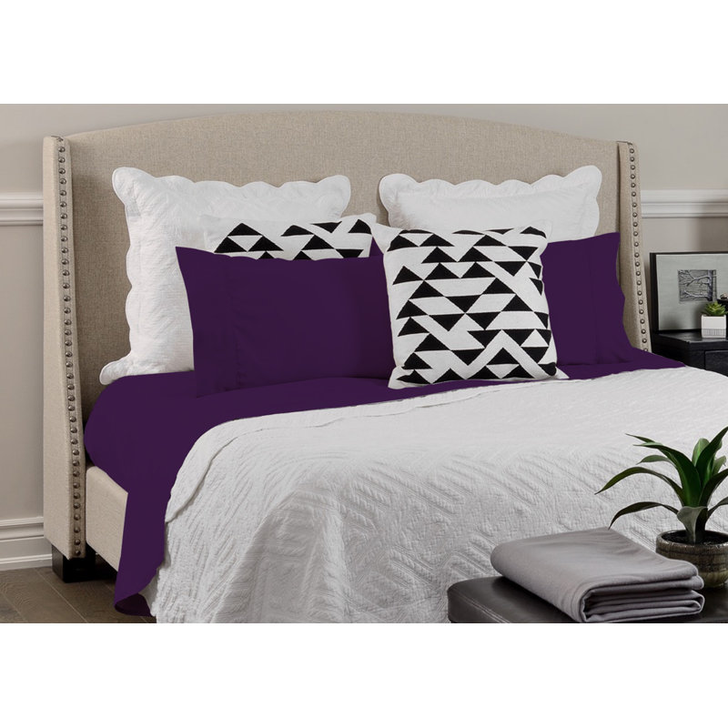 Ensemble de draps en microfibre Paarizaat 9000 Series, Lit simple, Mauve