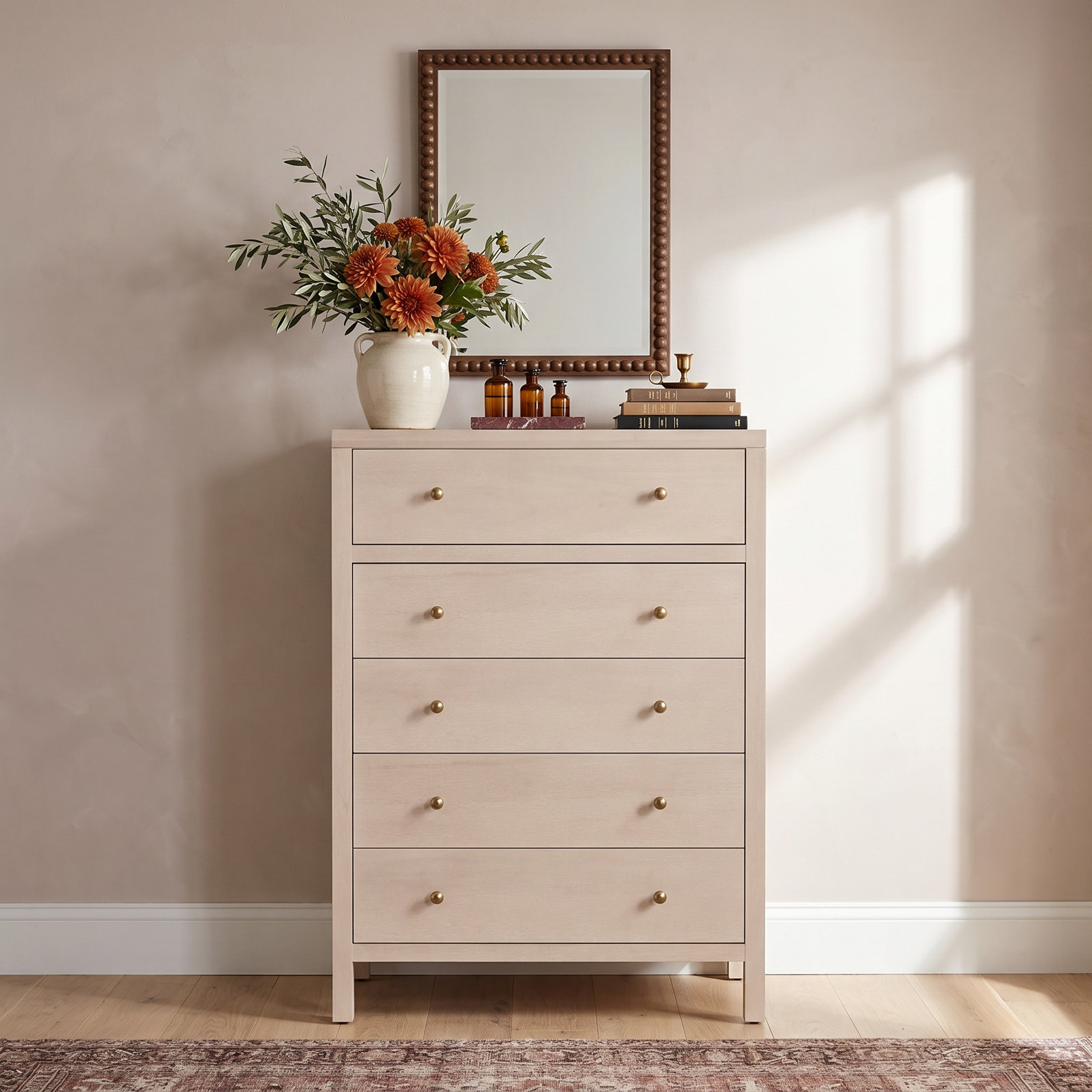 Celine 36" Acacia Dresser, Antique Taupe
