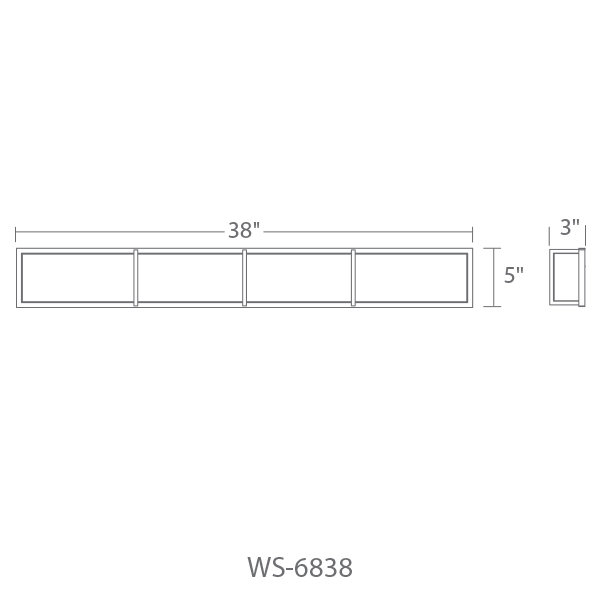 Bahn Dimmable LED Bath Bar, 4