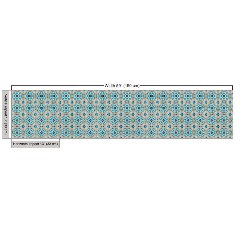 Sycamore Eastern Moroccan with Flowers Fabric