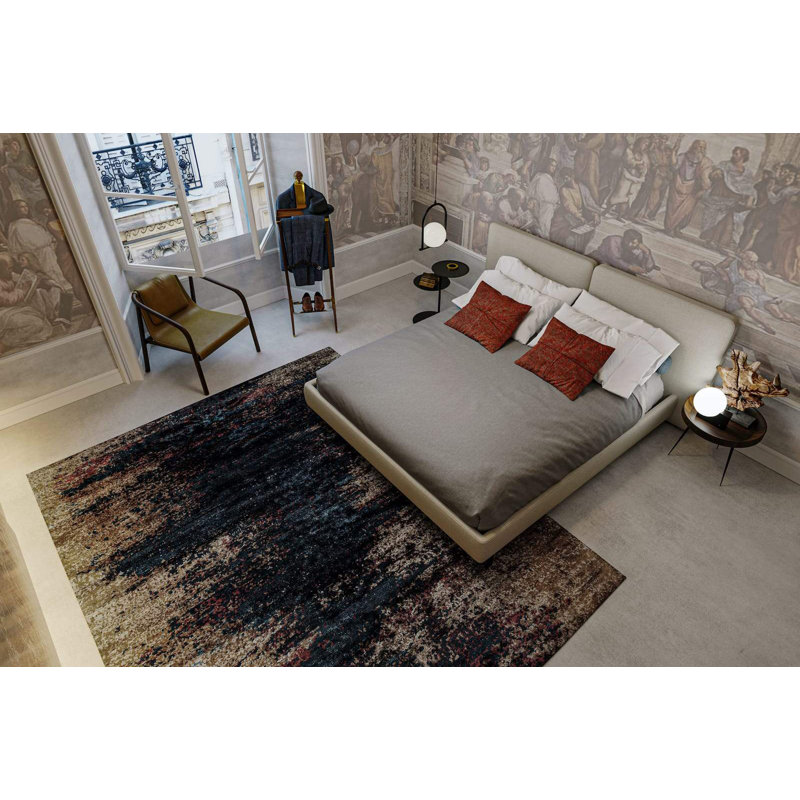 Sierra Hand Knotted Bamboo Slat / Seagrass Abstract Area Rug, Rectangle 9' x 12'