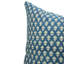 Jeté en lin bleu Fab Fabine - imprimé floral fait à la main, décor bohémien rétro-101751279-101751275
