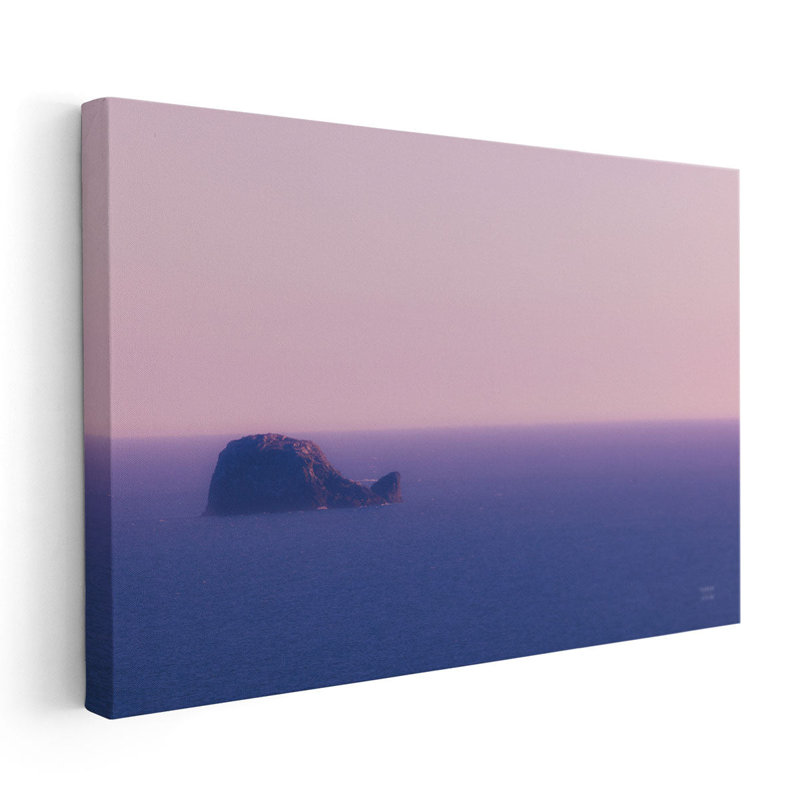 Whale Rock - reproduction d'art sur toile, H 20 po x l 30 po