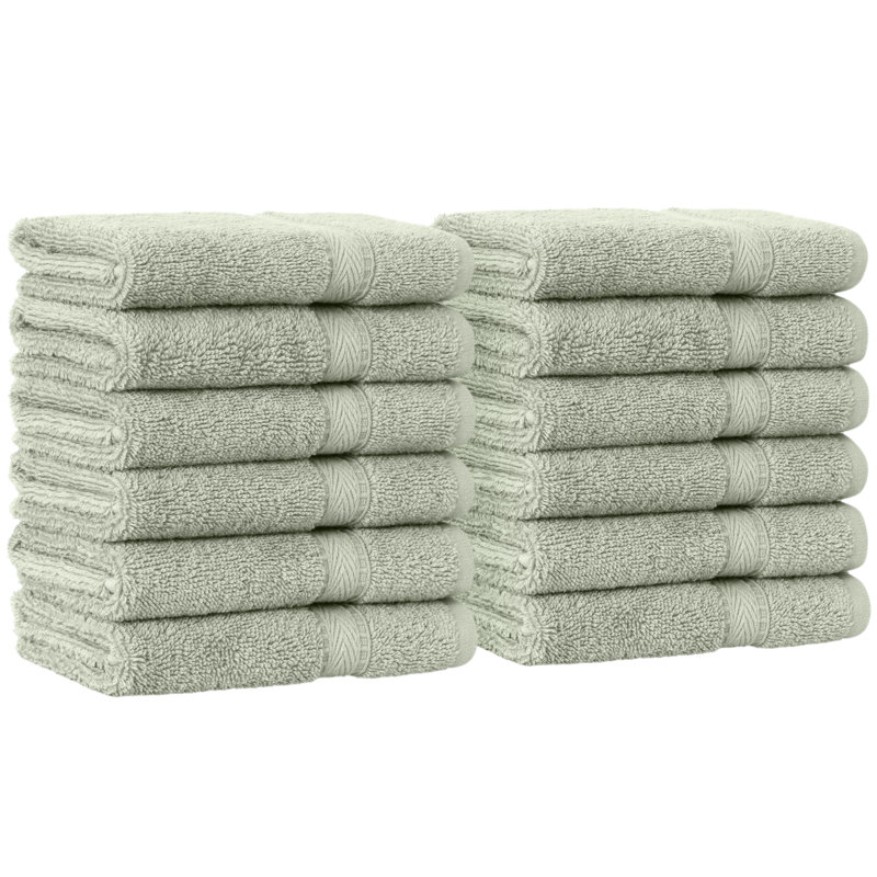 Sinemis Turkish Cotton Washcloth, Green