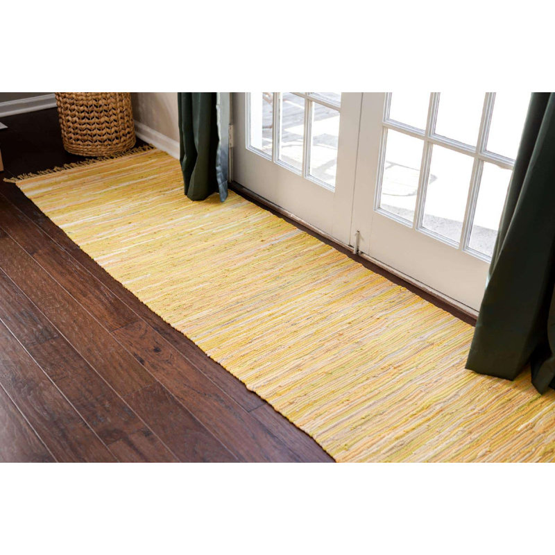 Gwin Cotton Abstract Indoor Rug, Runner 2'7" x 6'7"
