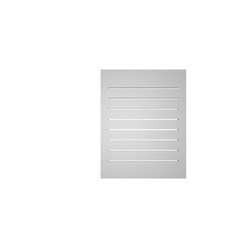 Évent à pignon fonctionnel en uréthane rectangulaire à fixation en surface, brun clair apprêté, H 28 po x l 22 po x P 1,5 po