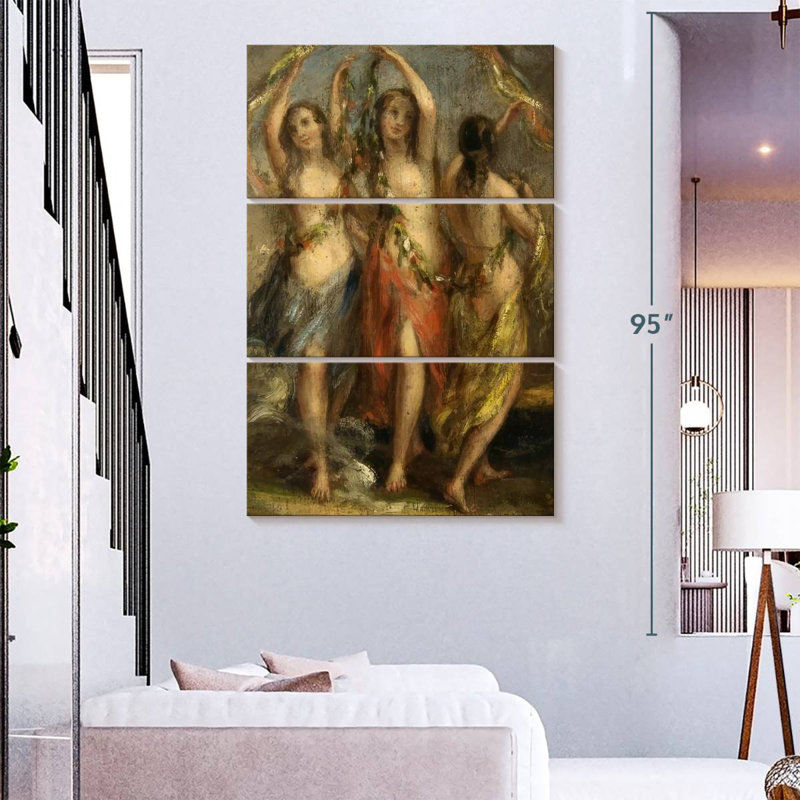 Leisha les trois grâces 1630-35, H 32 po x l 20 po