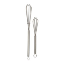 Whisks Cooking Stainless Steel Semi Automatic Whisk Spring Coil