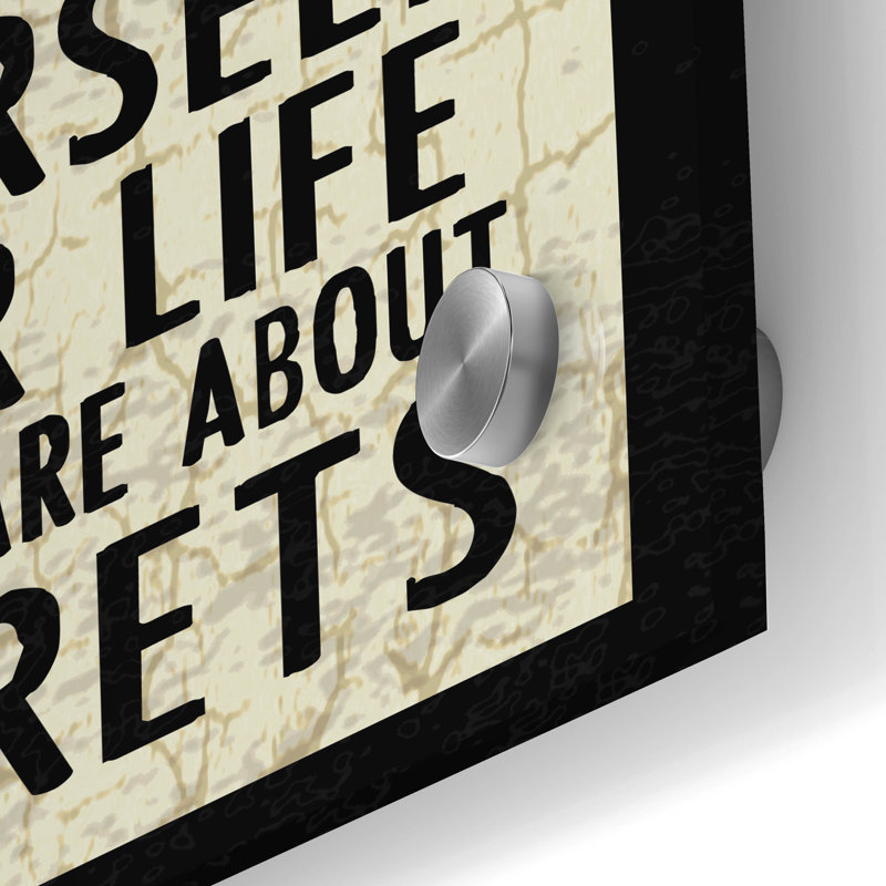  «Life Rules» par Erin Clark, art mural en verre acrylique, 16 po x 48 po, H 48 po x l 16 po