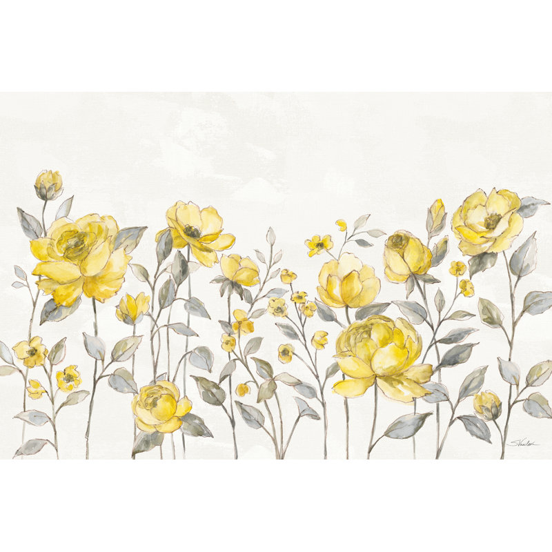 Sunny Roses I No Words, H 48 po x l 32 po x P 1,25 po