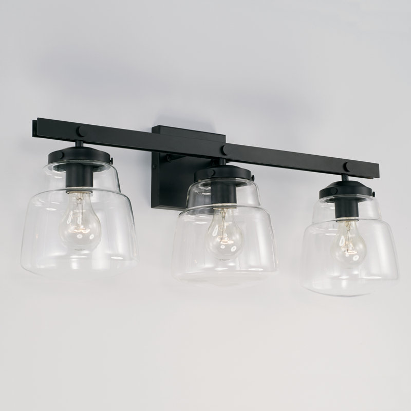 Dillon 3 - Light Dimmable Vanity Light, Matte Black