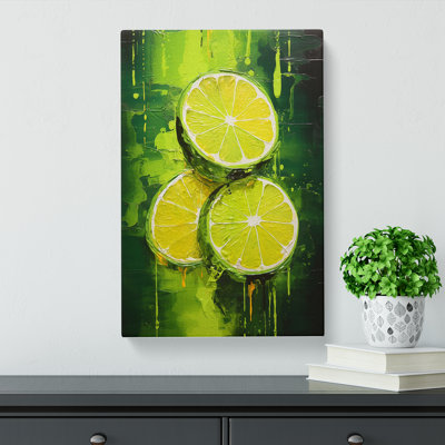 Sliced Lime Gestural No.2 - Print
