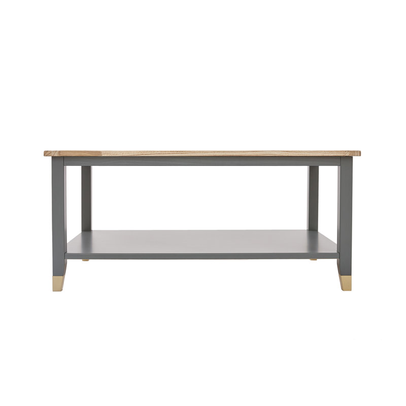 Single Coffee Table, Light Wood/Gray