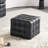 17.32''W Genuine Leather Tufted Ottoman,Footstool For Living Room & Bedroom-2025641350