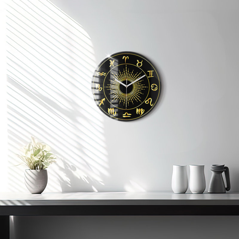 Glass Wall Clock