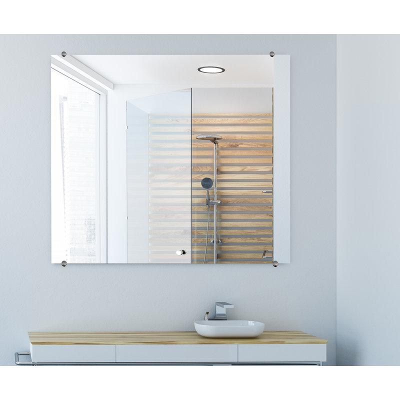 Cheston Flat Wall Mirror, 34" x 34"