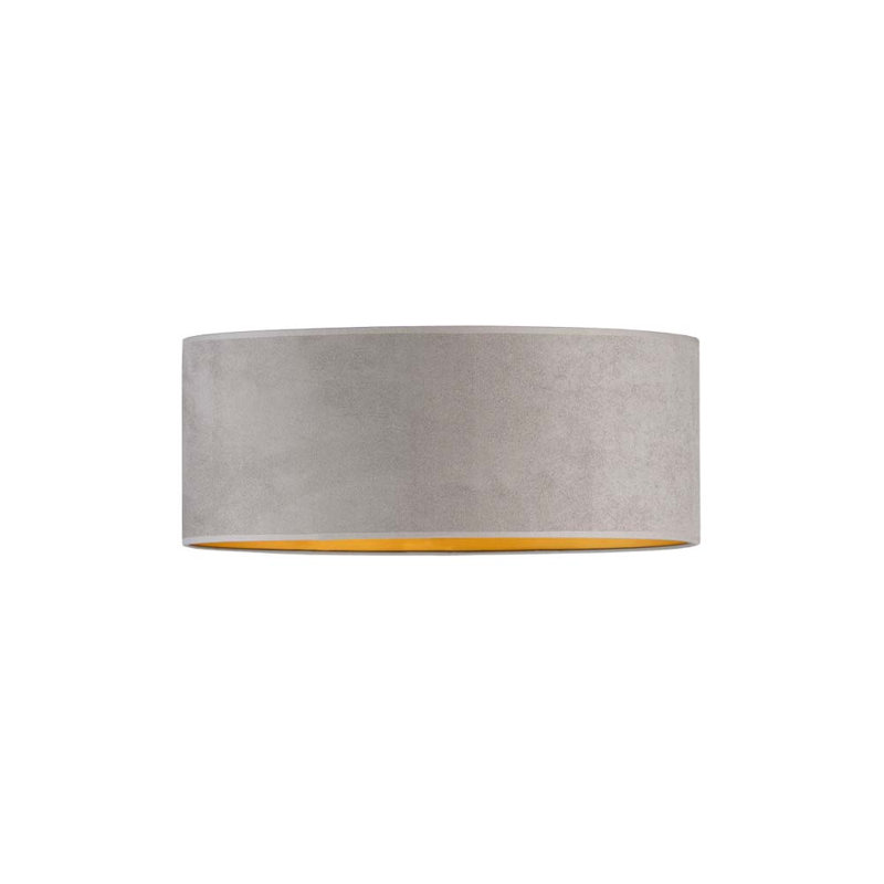 Aizah Fabric Flush Mount, Gray, Yellow