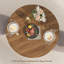 Table de salle à manger compacte ronde de 31,5 pouces pour 2 à 4 personnes, style maison de campagne moderne avec un design durable et stable-2142327040