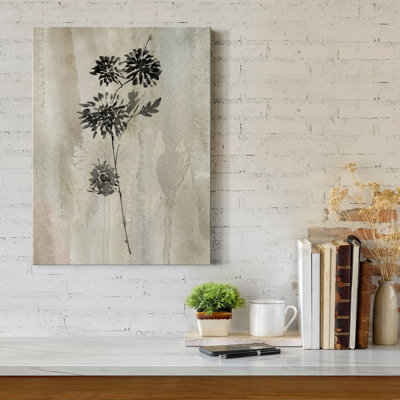 «Sumi-e Silhouette IV» par Conrad Knutsen, reproduction d'art sur toile tendue