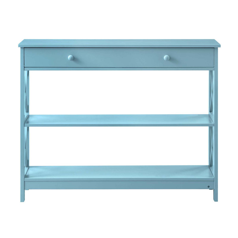 Aafko 39.5" Console Table, Sea Foam Blue, 31.5" H x 39.5" W x 12" D