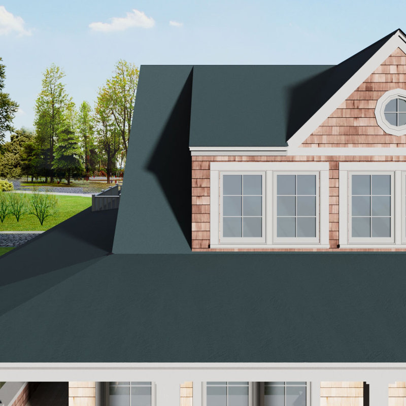 1 Roll 500cm L x 100cm W Bitumen Houses Shed Roofing Kit, Green