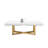 Maximo White Gold Dining Table-42908556