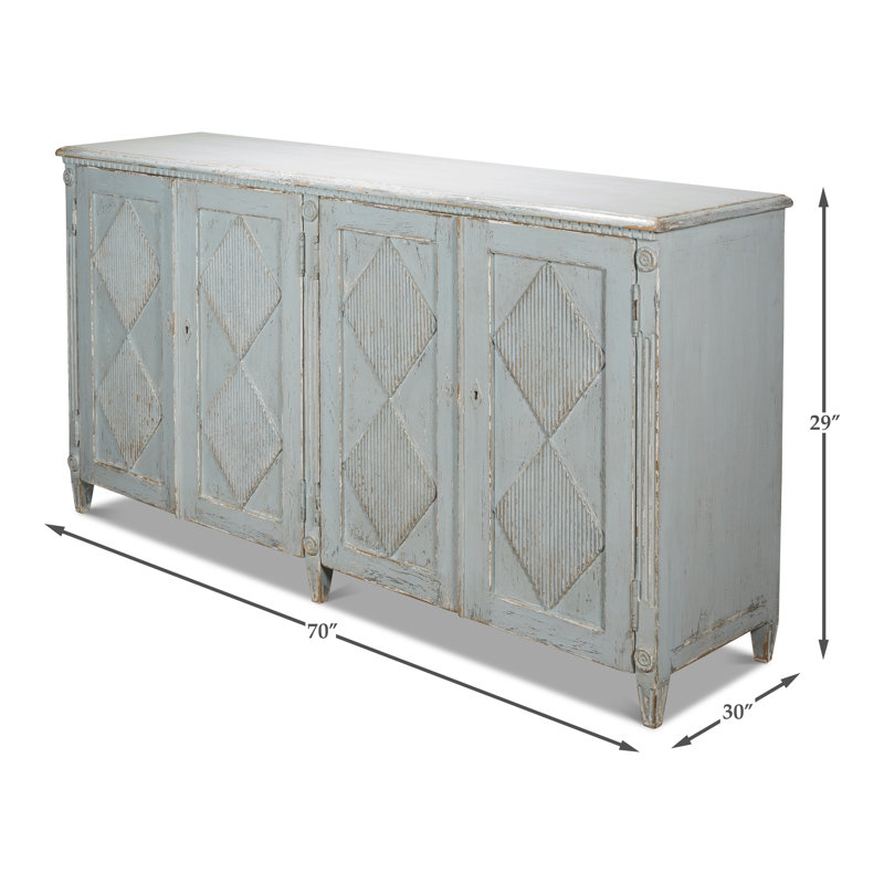 76'' W Solid Wood Sideboard