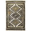 Tapis brun / noir / beige en polypropylène tissé à la machine Jorrel Southwestern-91445198