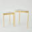 S/2 Triangular Nesting Tables-Gold Leaf