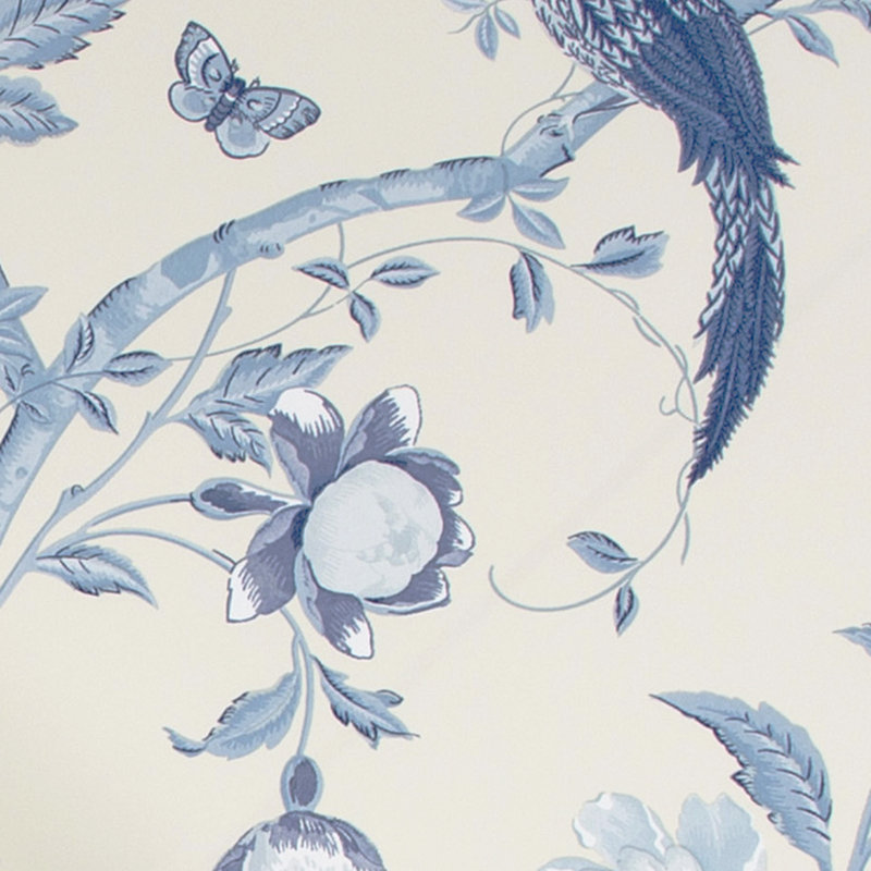 Laura Ashley Summer Palace Wallpaper Roll, Royal Blue
