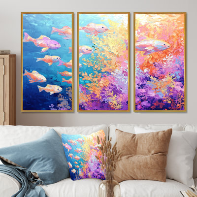 Coral Reef Fish Paradise VII - Coral Wall Décor Set
